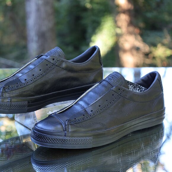 Converse x John Varvatos Black Leather Slip On 2016 - Picture 13 of 16